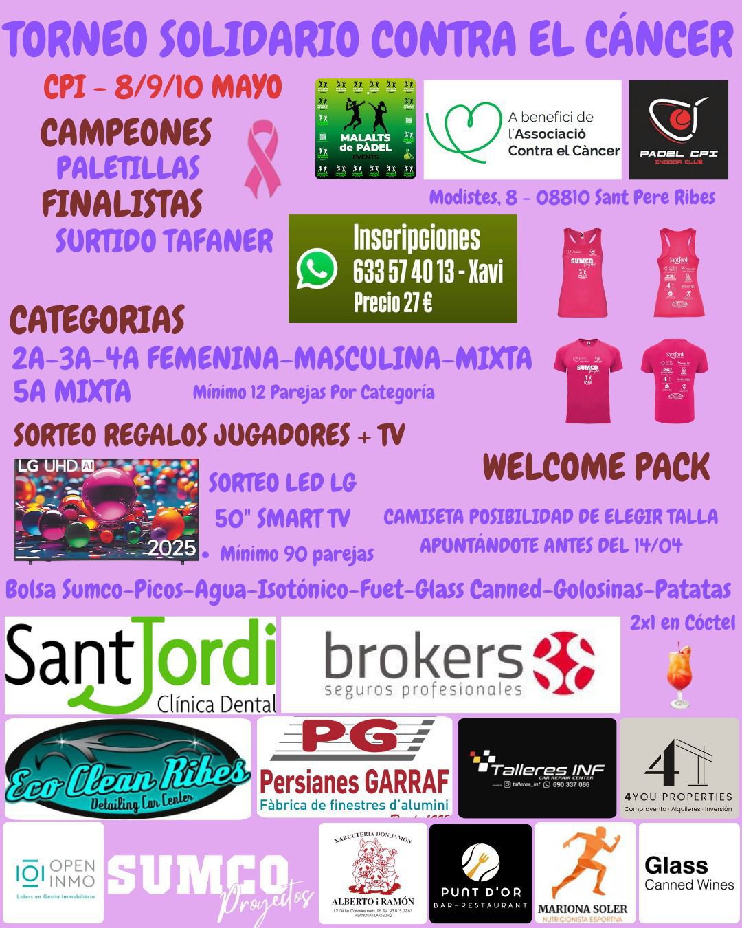 TORNEIG SOLIDARI ASSOCIACIÓ CONTRA EL CÀNCER